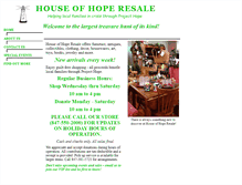 Tablet Screenshot of hohresale.org